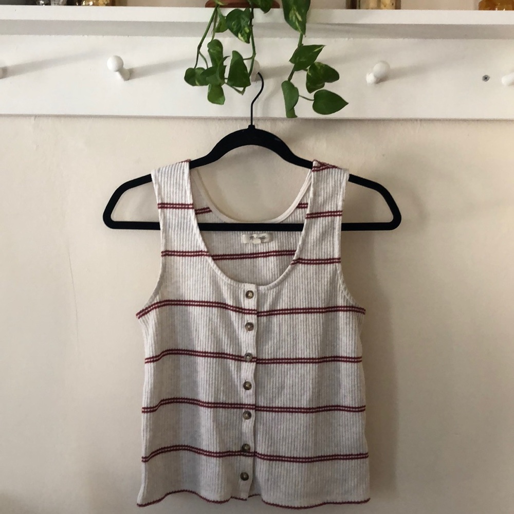 Madewell cropped sweater tank